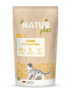 12 x NATURplus Kitten Huhn mit Steckrübe 125g