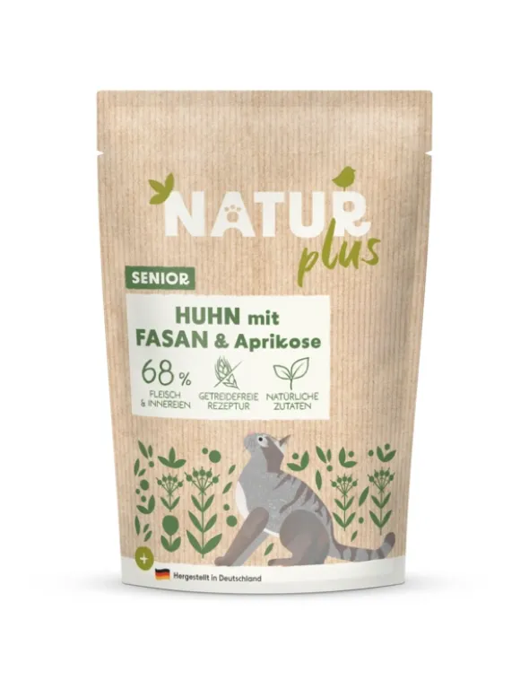 12 x NATURplus Senior Huhn & Fasan mit Aprikose 85g