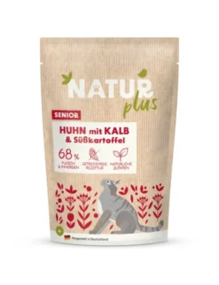 12 x NATURplus Senior Huhn & Kalb mit Süßkartoffel 85g