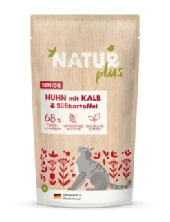 12 x NATURplus Senior Huhn mit Kalb & Süßkartoffel 125g