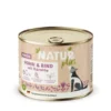 6 x NATURplus Senior Huhn & Rind mit Karotte 200g