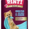 10 x RINTI Gold Huhn & Geflügelherzen 100g