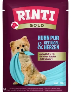 10 x RINTI Gold Huhn & Geflügelherzen 100g