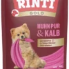 10 x RINTI Gold Mini Huhn mit Kalb 100g