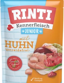 10 x RINTI Kennerfleisch Junior im Beutel Huhn 400g