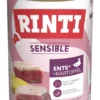12 x RINTI Sensible Ente, Hühnerleber & Kartoffel 400g