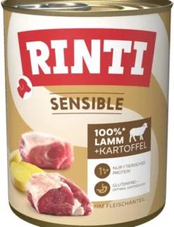 6 x RINTI Sensible Lamm, Kartoffel 800g