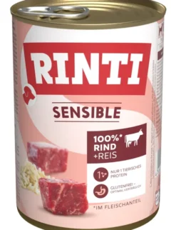 12 x RINTI Sensible Rind & Reis 400g