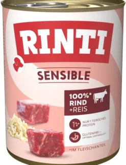 6 x RINTI Sensible Rind & Reis 800g