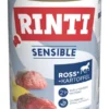 6 x RINTI Sensible Ross/Pferd, Hühnerleber & Kartoffel 400g