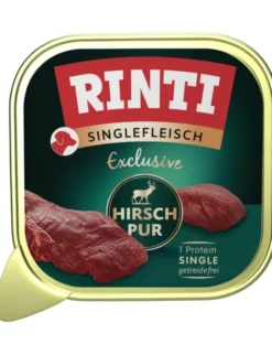 10 x RINTI Singlefleisch Exclusive Hirsch 150g