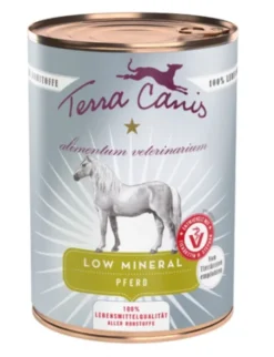 6 x Terra Canis Alimentum Veterinarium Low Mineral Pferd 400g