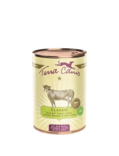 6 x Terra Canis Classic Kalb mit Hirse, Gurke, gelber Melone & Basilikum 400g