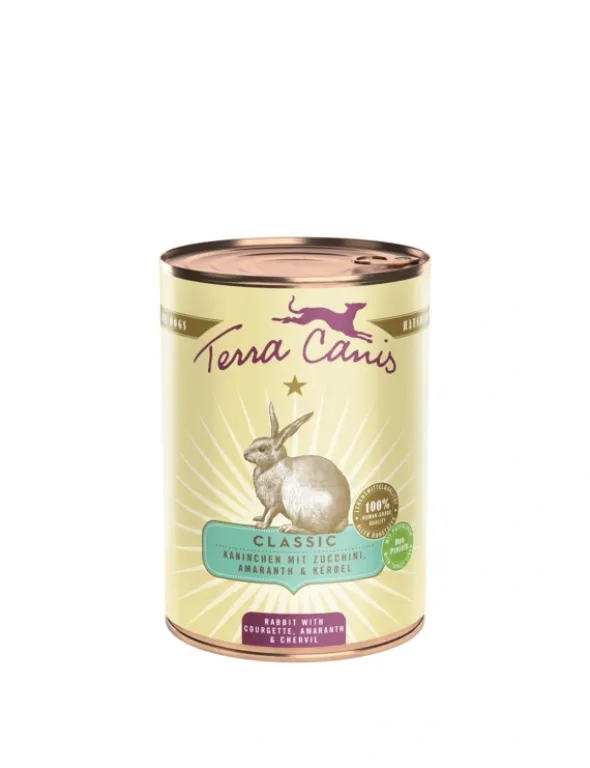 6 x Terra Canis Classic Kaninchen mit Zucchini, Amaranth & Kerbel 400g