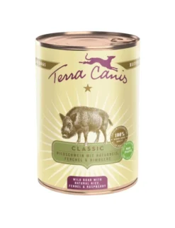 6 x Terra Canis Classic Wildschwein mit Naturreis, Fenchel & Himbeere 400g