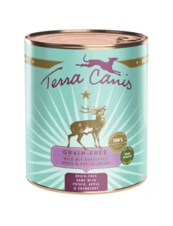 6 x Terra Canis getreidefrei Wild mit Kartoffeln, Apfel & Preiselbeeren 800g