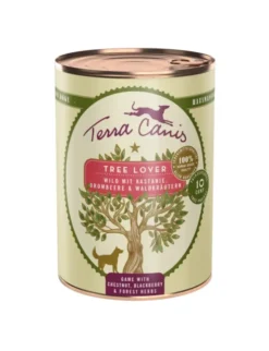 6 x Terra Canis Love the Planet Wild mit Kastanie, Brombeere & Waldkräutern 400g