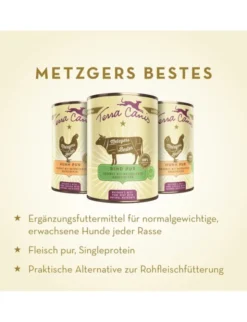 6 x Terra Canis Metzgers Bestes Pur Pute 400g