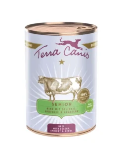 6 x Terra Canis Senior Rind mit Sellerie, Aprikose & Gesundheitskräutern 400g