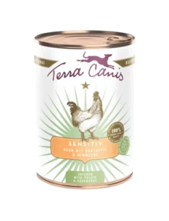 6 x Terra Canis Sensitiv Huhn mit Kartoffel & Himbeere 400g