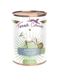 6 x Terra Canis Sensitiv Pferd mit Gurke & Erdbeere 400g