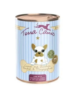 6 x Terra Canis Welpe Lamm mit Zucchini, Fenchel & Magerjoghurt 400g