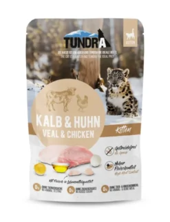 16 x Tundra Cat Kitten Kalb & Huhn 85g
