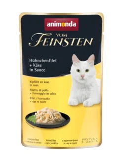 18 x Vom Feinsten Adult Hühnchenfilet & Käse in Sauce 50g
