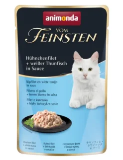 18 x Vom Feinsten Adult Hühnchenfilet & weißem Thunfisch in Sauce 50g