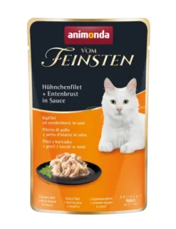 18 x Vom Feinsten Adult Hühnchenfilet & Entenbrust in Sauce 50g