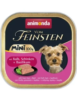 32 x Vom Feinsten Adult Mini mit Kalb, Schinken & Basilikum 100g