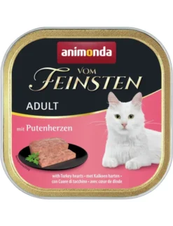 32 x Vom Feinsten Adult mit Putenherzen 100g