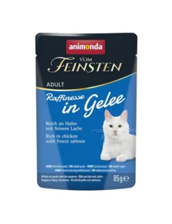 24 x Vom Feinsten Adult Raffinesse reich an Huhn mit Lachs 85g