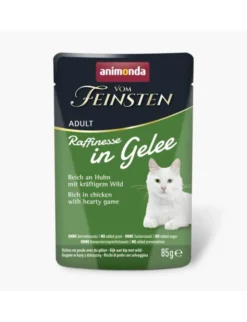 24 x Vom Feinsten Adult Raffinesse reich an Huhn mit Wild 85g