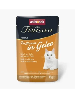 24 x Vom Feinsten Adult Raffinesse reich an Huhn mit Pute 85g
