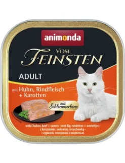 32 x Vom Feinsten Adult Schlemmerkern mit Huhn, Rindfleisch & Karotten 100g