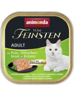 32 x Vom Feinsten Adult Schlemmerkern mit Pute, Hähnchenbrust & Kräutern 100g