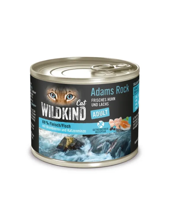 6 x WILDKIND Adult Adams Rock Huhn und Lachs 200g