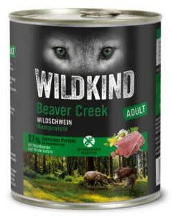 6 x WILDKIND Adult Beaver Creek Wildschwein 800g