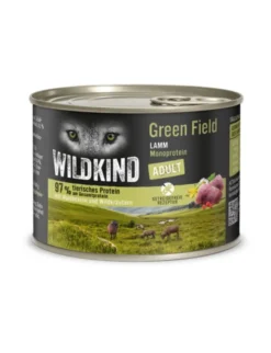 6 x WILDKIND Adult Green Field Lamm 200g