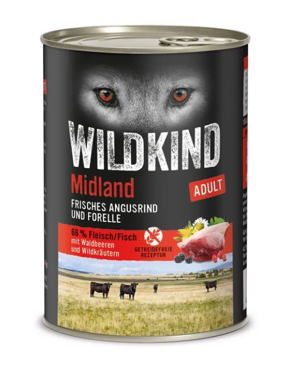 6 x WILDKIND Adult Midland Angusrind und Forelle 400g