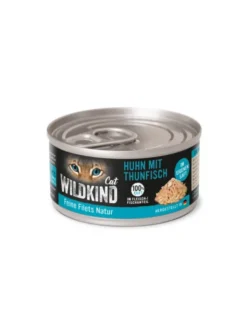 12 x WILDKIND Feine Filets Natur Huhn + Thunfisch 70g