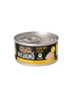 12 x WILDKIND Feine Filets Natur Huhn + Lachs 70g