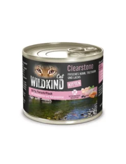 6 x WILDKIND Kitten Clearstone Huhn, Truthahn und Lachs 200g