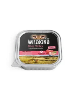 16 x WILDKIND Kitten Deep Valley Kalb und Huhn 100g