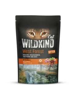 12 x WILDKIND Kitten West Forest Wildschwein, Truthahn und Ente 85g