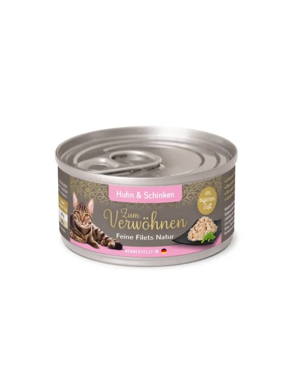 12 x Zum Verwöhnen Feine Filets Natur Huhn & Schinken 70g