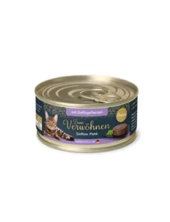 6 x Zum Verwöhnen Softe Paté Geflügelherzen 100g