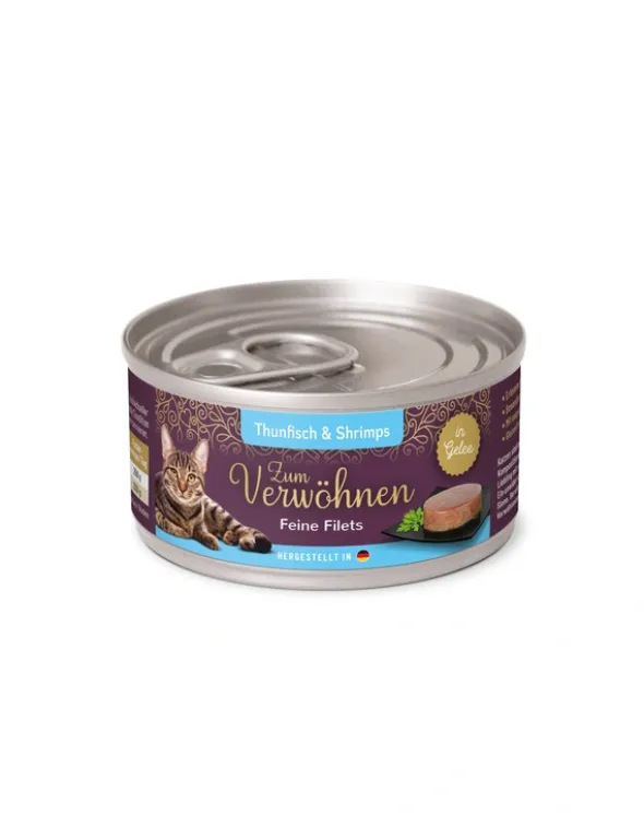 Zum Verwöhnen Feine Filets Thunfisch & Shrimps 70g